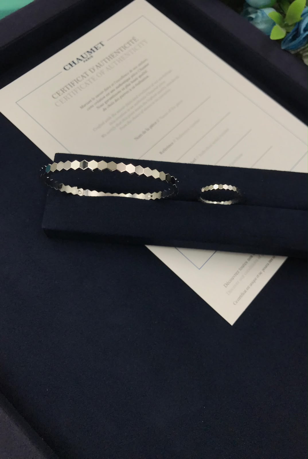 Chaumet Bee My Love Bangle & Ring (White Gold)