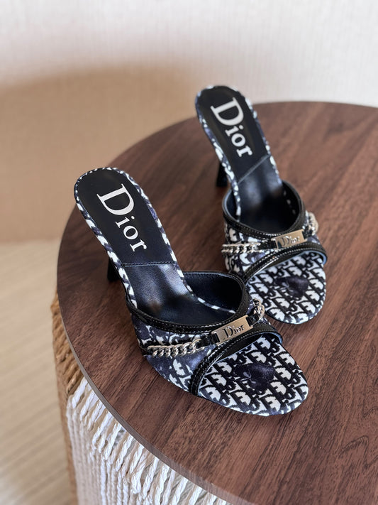Dior Embroidered Mules