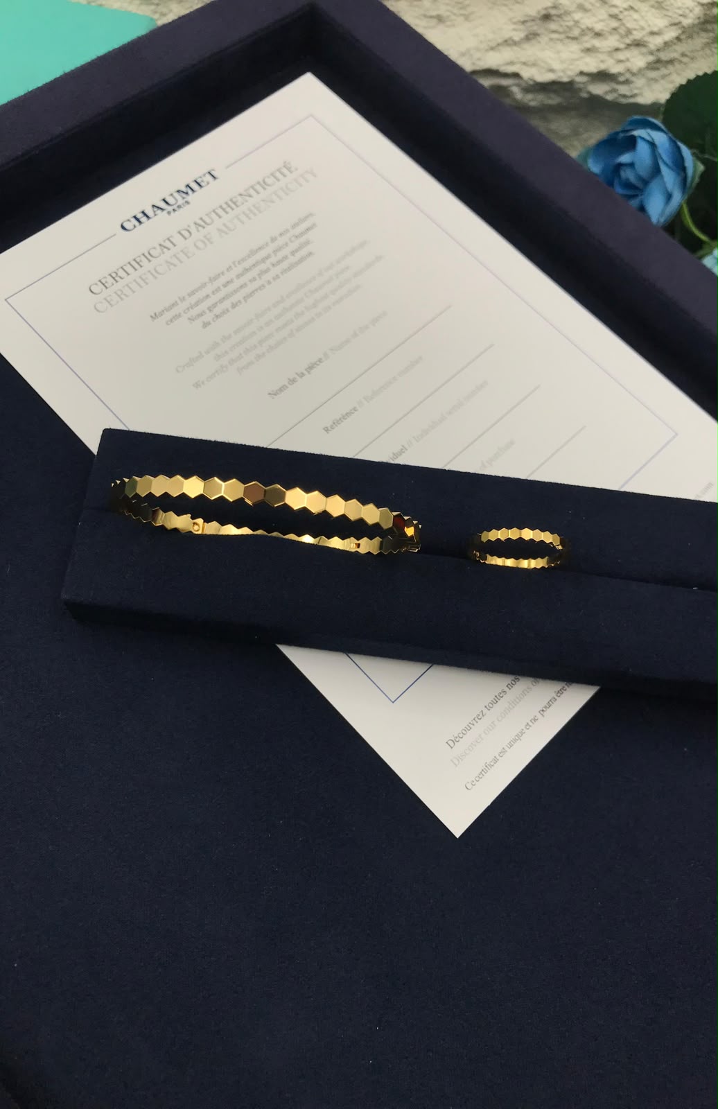 Chaumet Bee My Love Bangle & Ring (Yellow Gold)