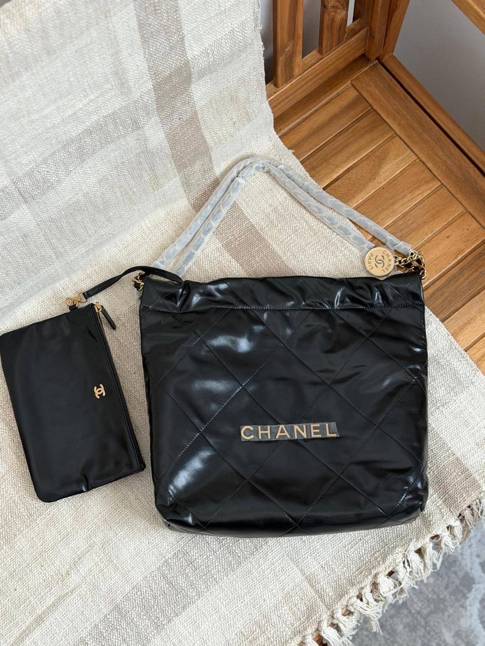 Chanel Calfskin With Gold Logo 32 cm