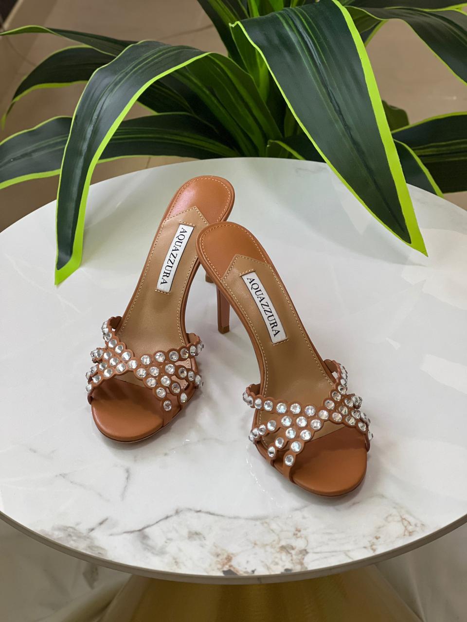 Aquazzura Sandals With Stones