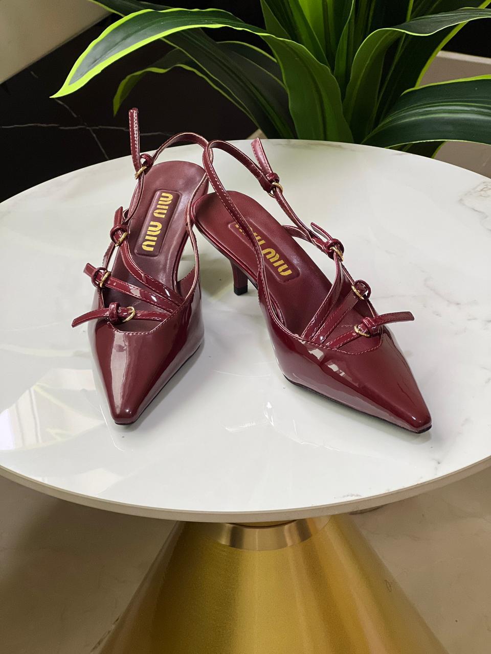 Miu Miu Buckles Slingback Pumps