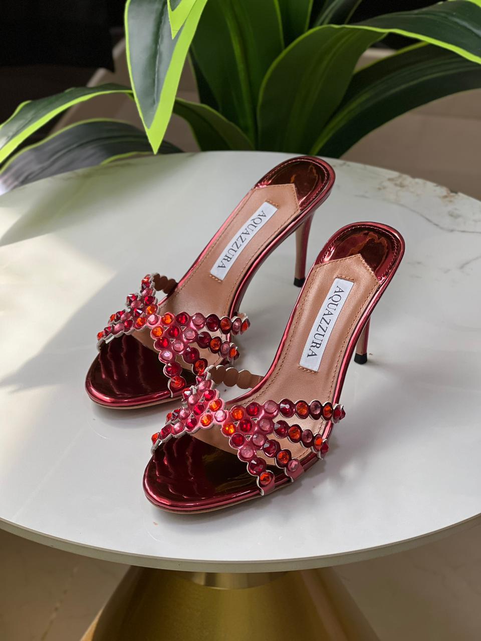 Aquazzura Sandals With Stones