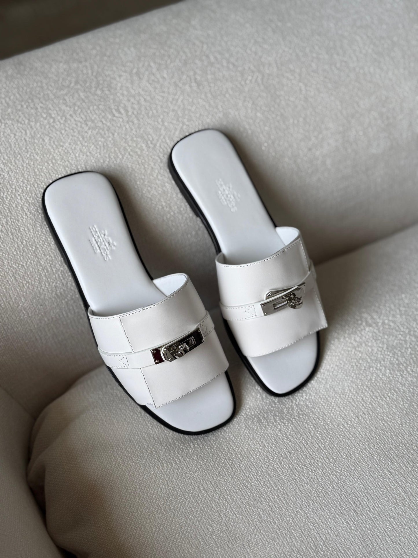 Hermes Sandals In Calfskin