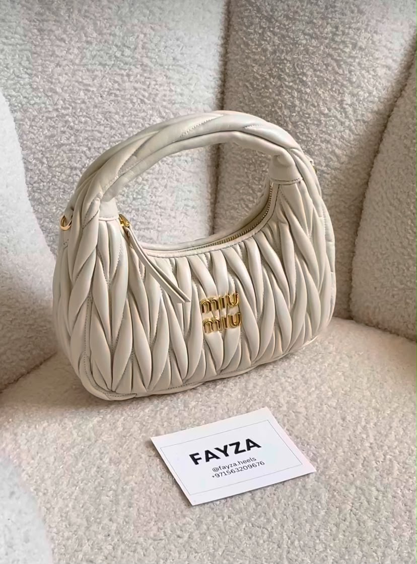 Miu Miu Wander - Nappa leather hobo Bag