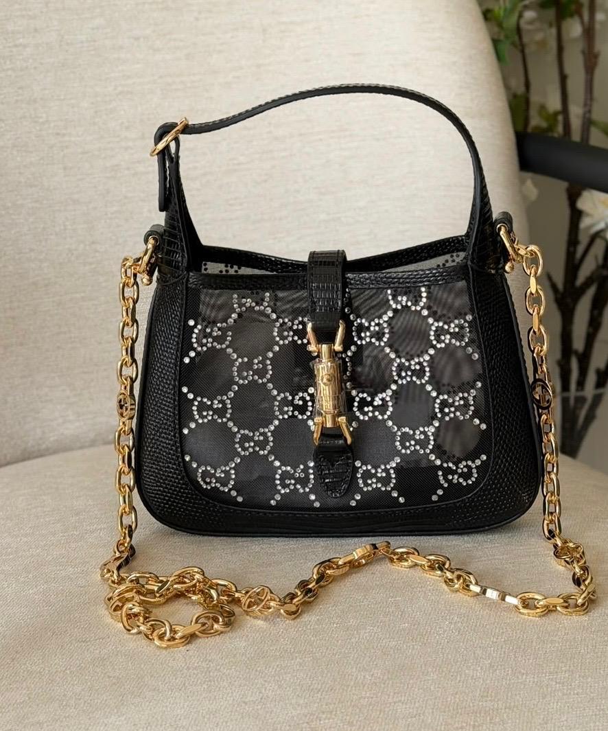 Gucci Medium In Canvas & Leather Shoulder bag
