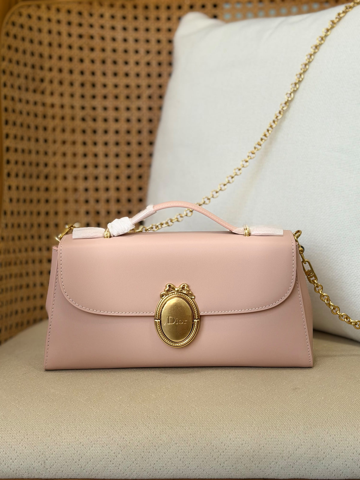 Dior Clutch Bag With Top Handle & Chain - 25 cm