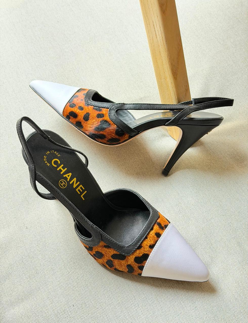 Chanel Slingback Lambskin & Mixed Fibers .