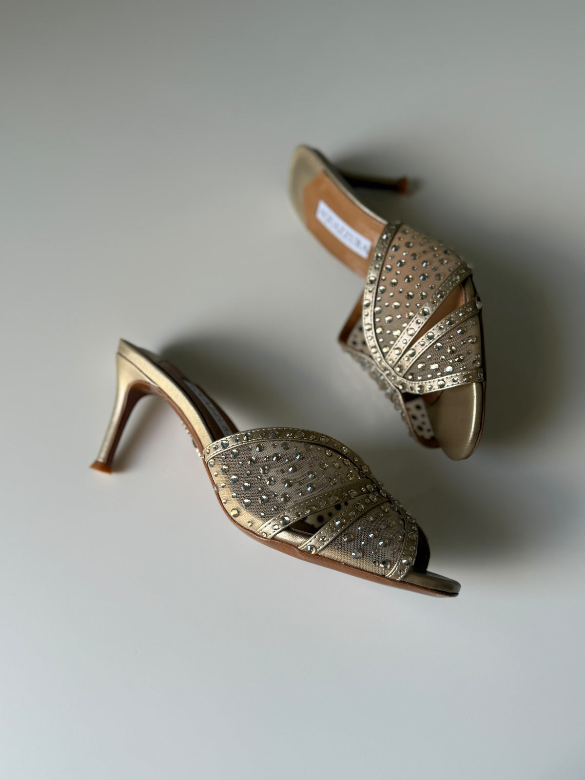 Aquazzura Lover Mules With Crystal Embellishment
