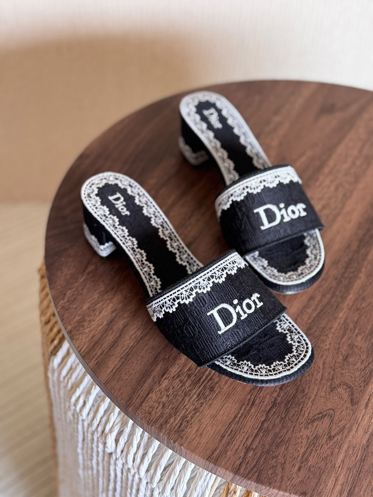 Dior Oblique Embroidered Cotton And White Lace