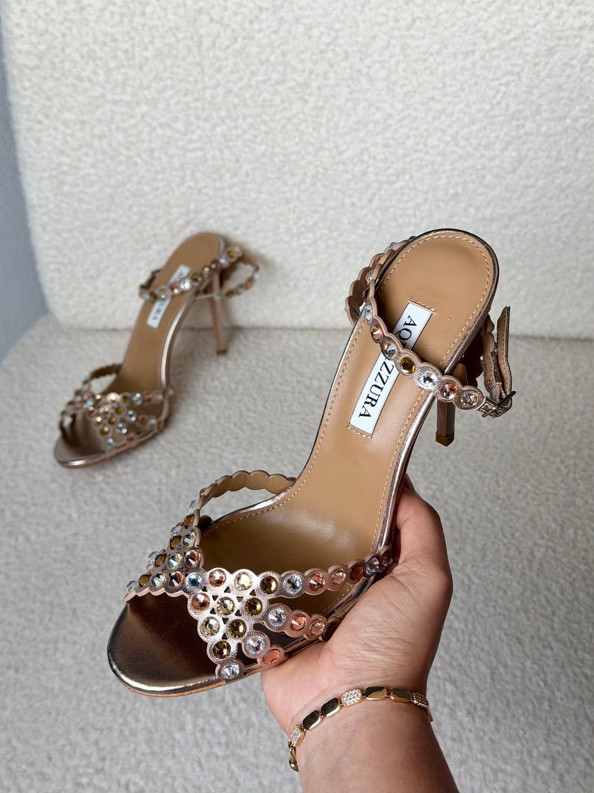Aquazzura Tequila Sandals With Tonal crystal - 36-42 Size