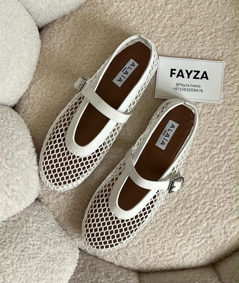Alaia Fishnet Ballerinaa