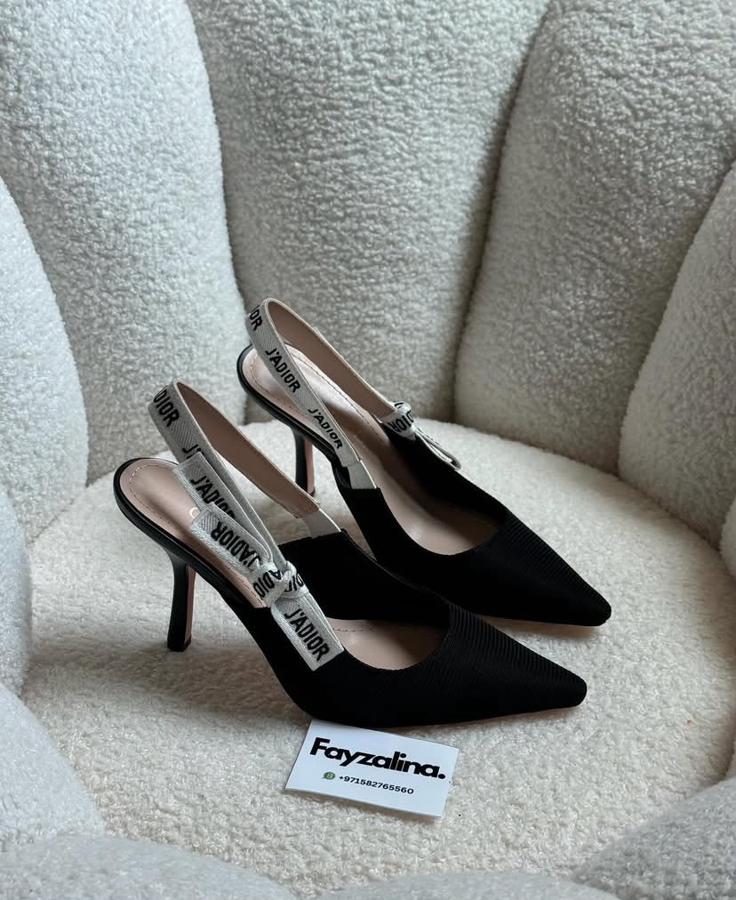 Dior Black Slingback Heels / Pumps