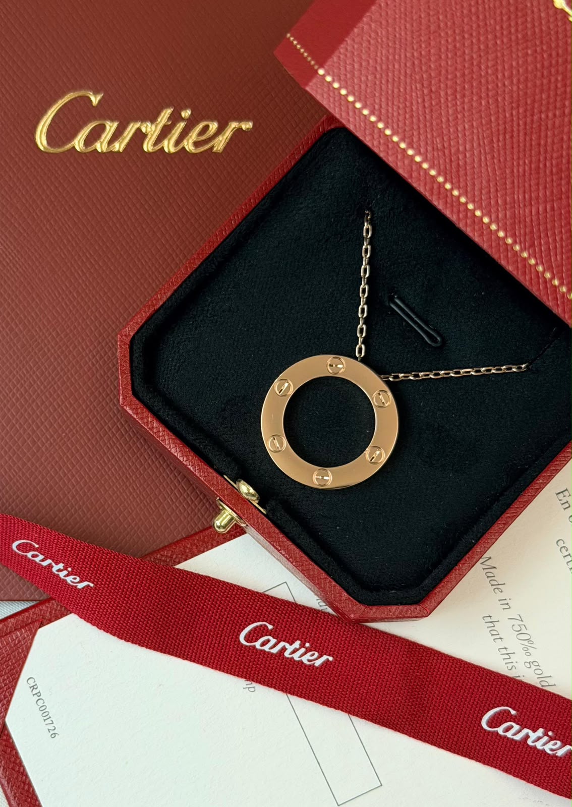 Cartier LOVE Necklace (Yellow Gold)