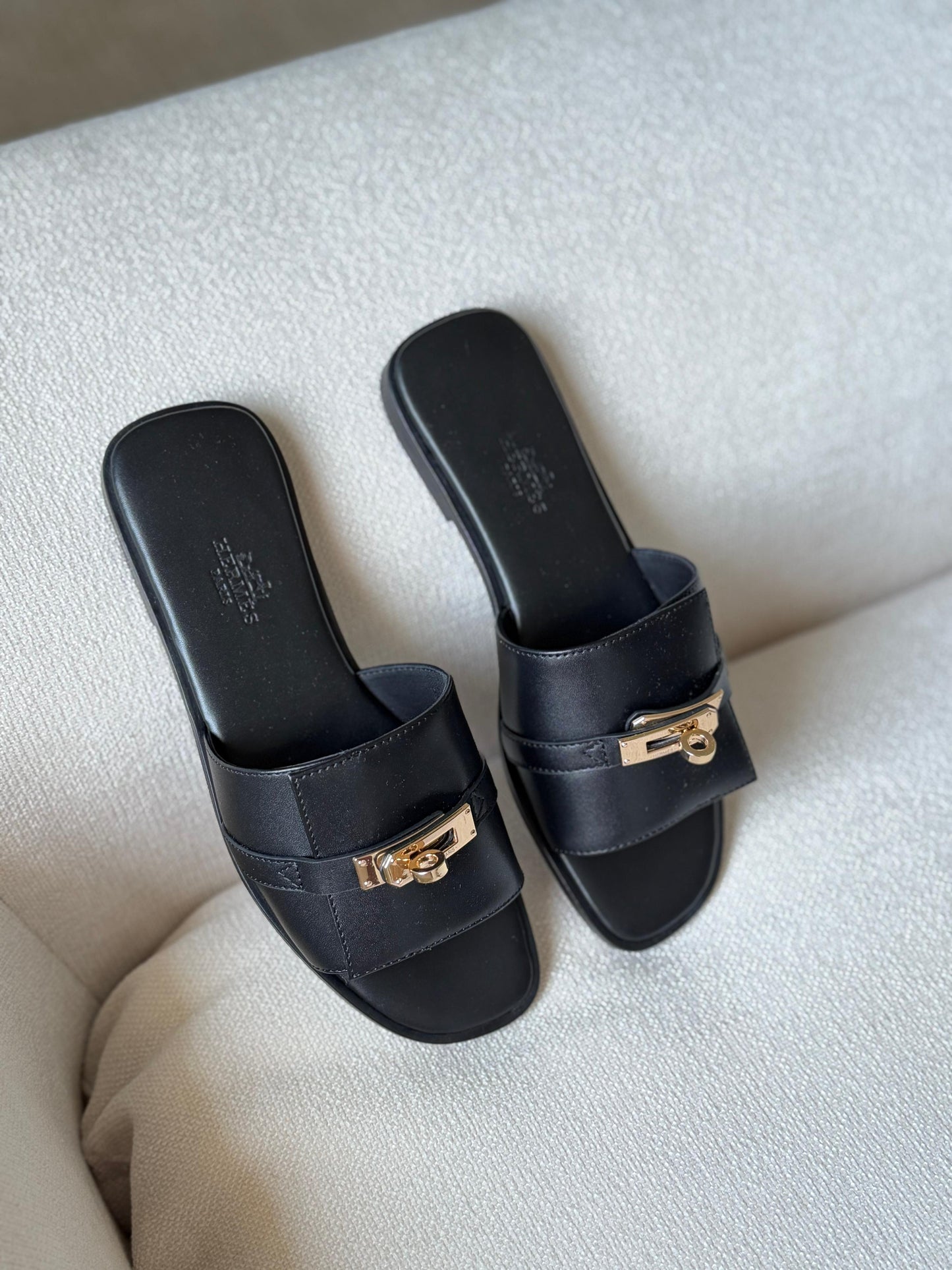 Hermes Sandals In Calfskin