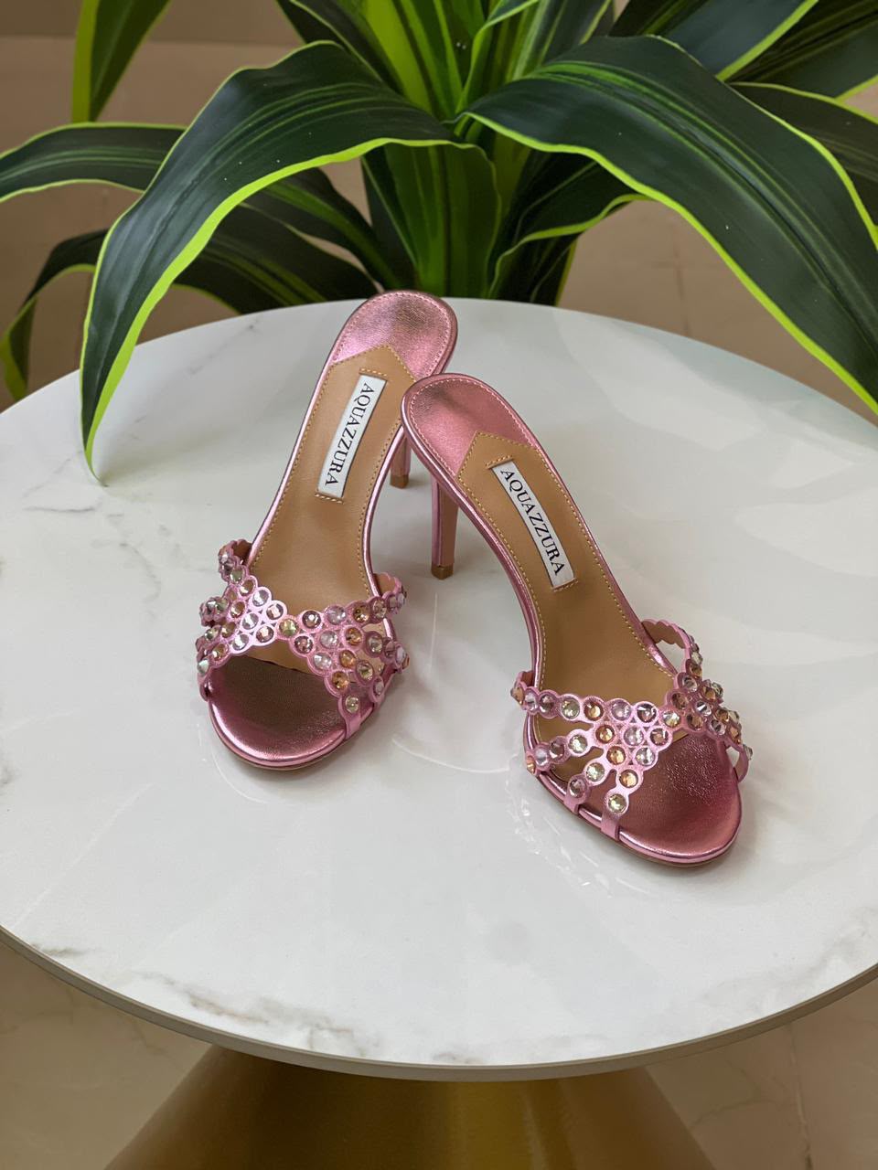 Aquazzura Sandals With Stones