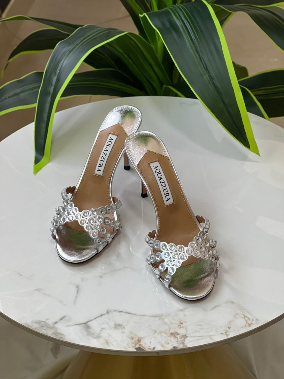 Aquazzura Sandals With Stones