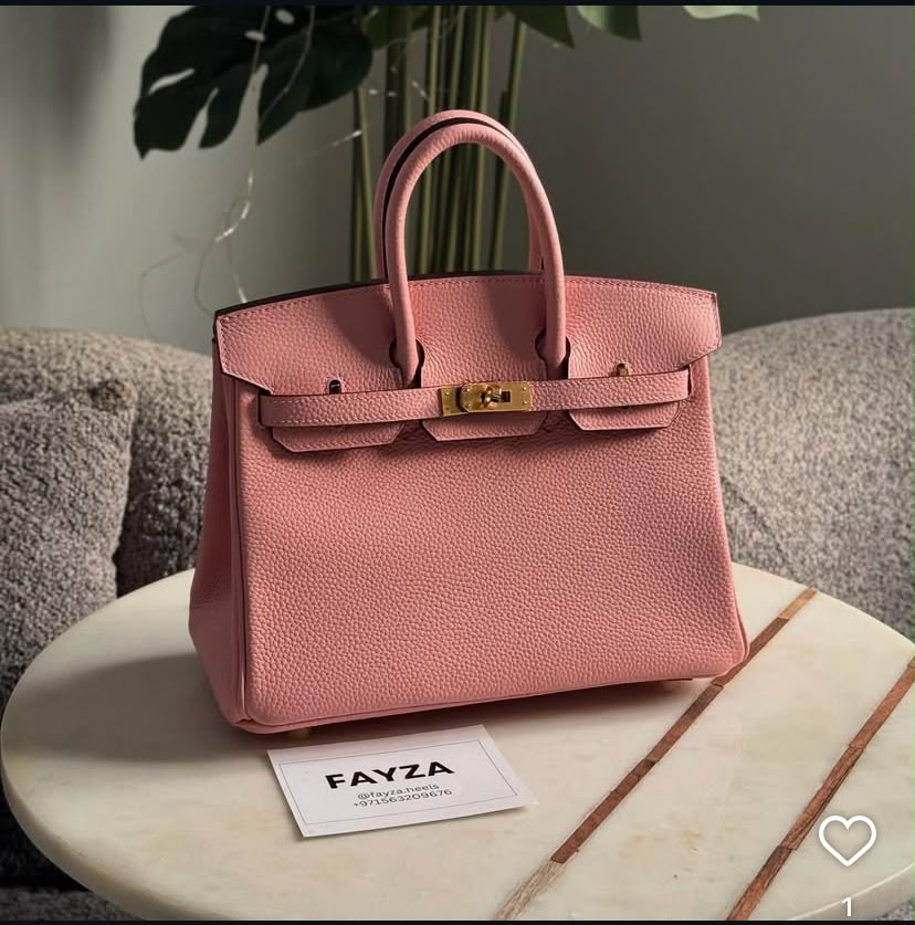 Hermès Birkin 25 cm— pink rose Togo leather
