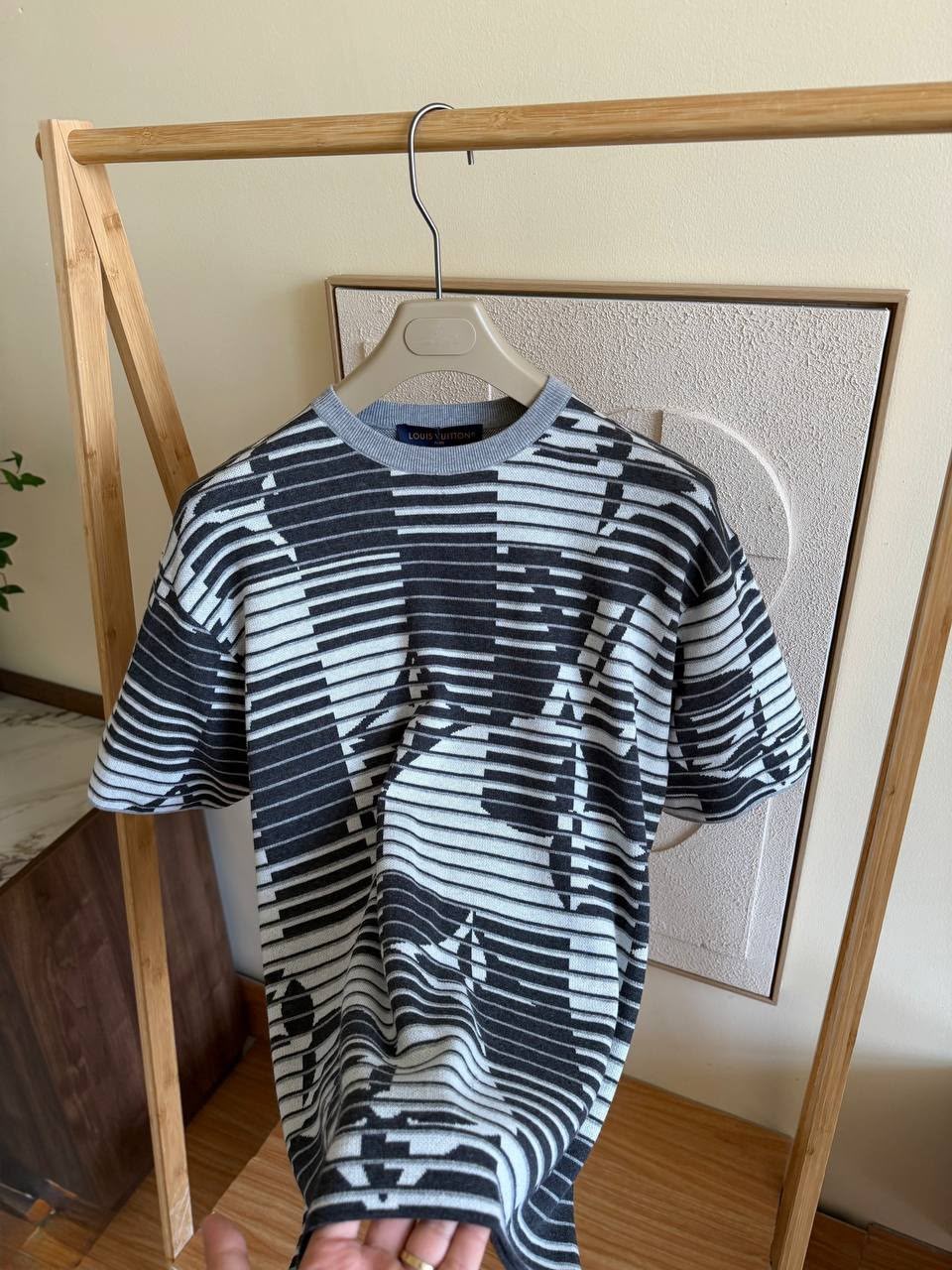 LV Monogram Stripe Knit Tee