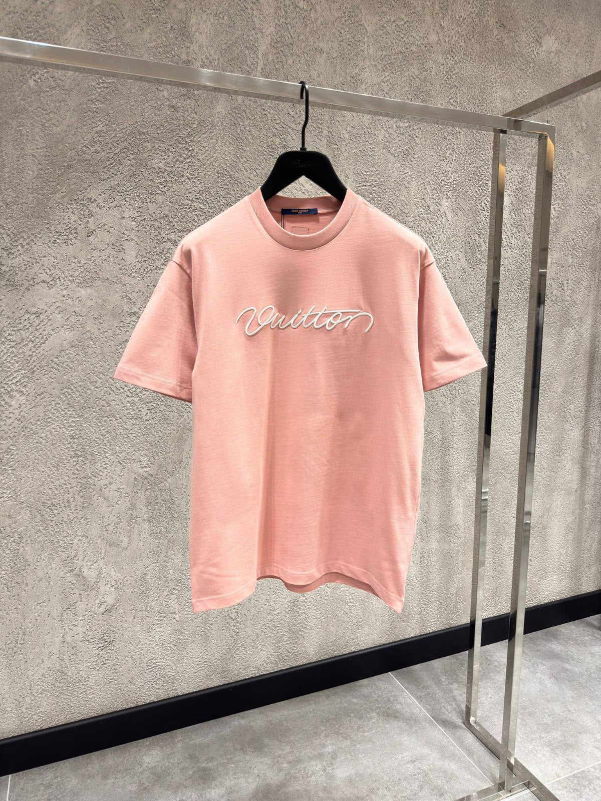 LV Pink Vuitton Script Tee
