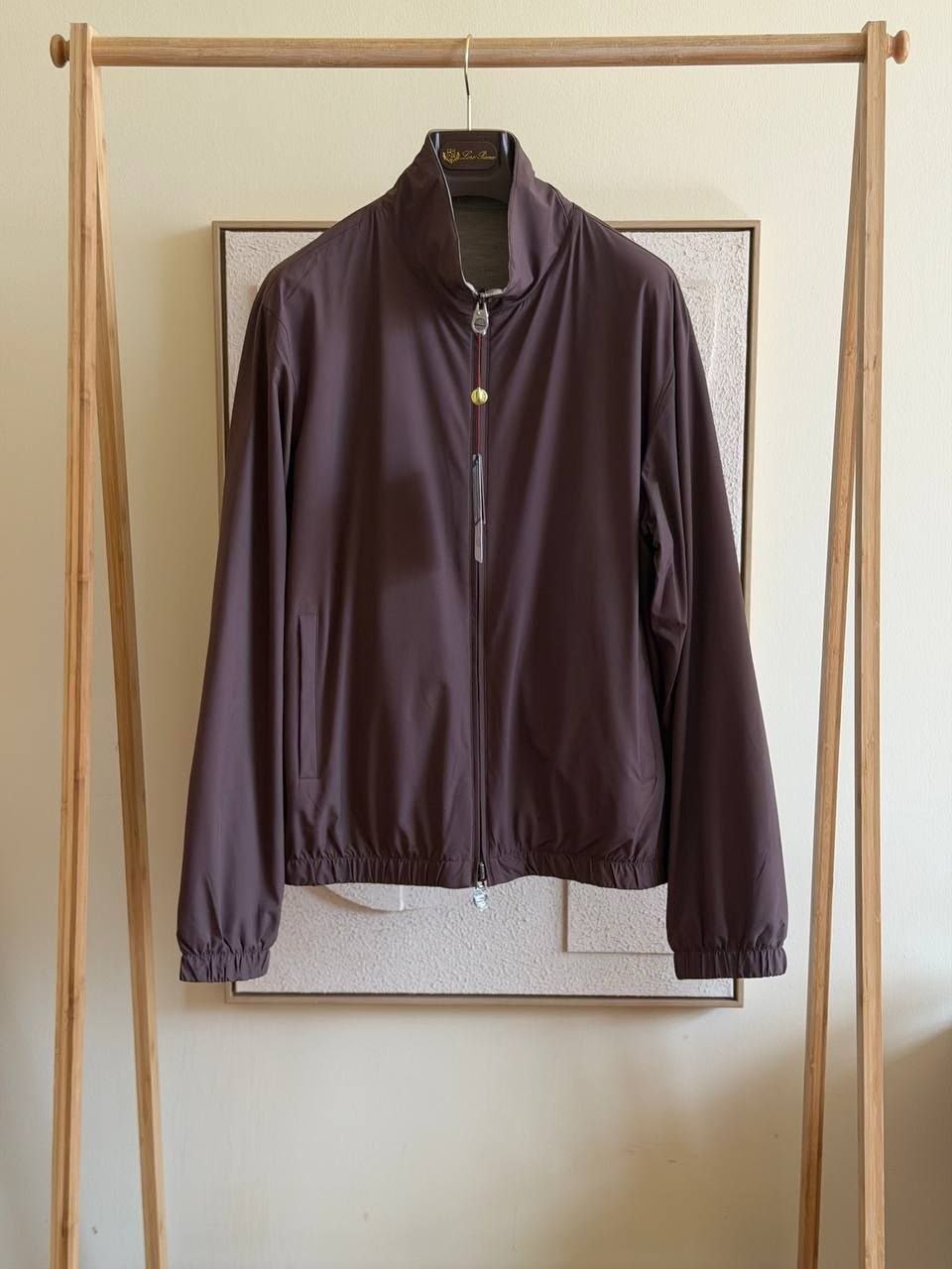 Loro Piana Brown Windbreaker Jacket