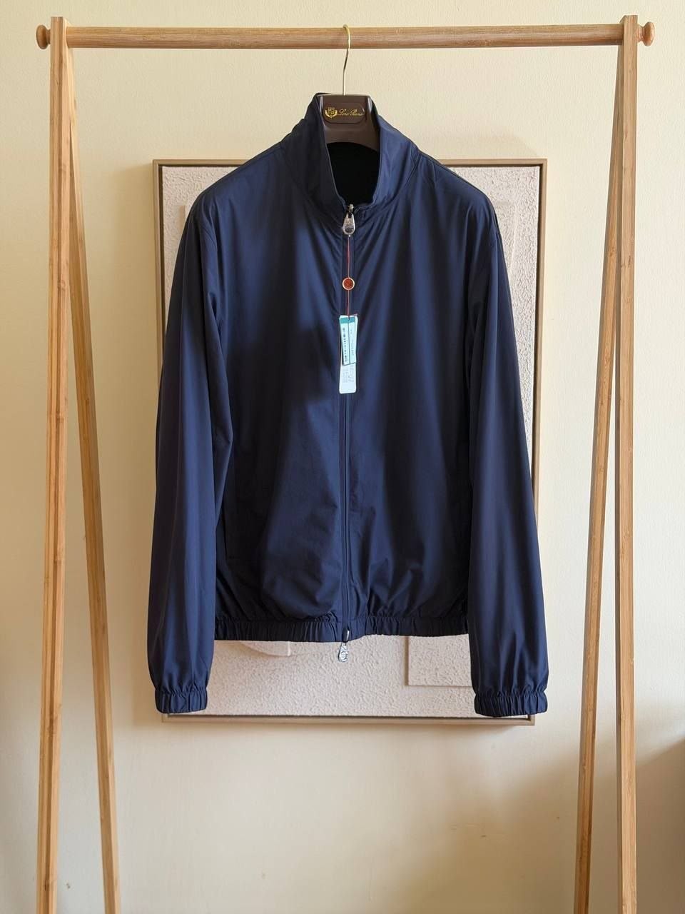 Loro Piana Navy Windbreaker Jacket