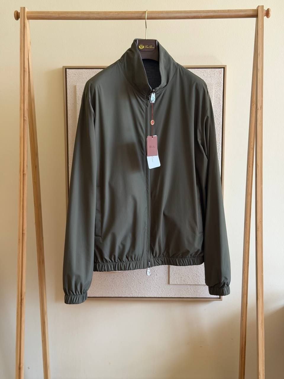 Loro Piana Olive Windbreaker Jacket