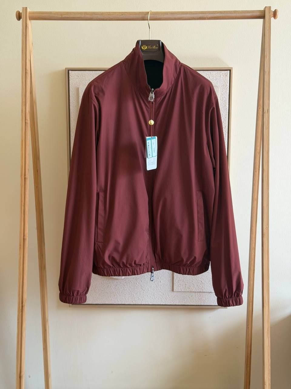 Loro Piana Burgundy Windbreaker Jacket
