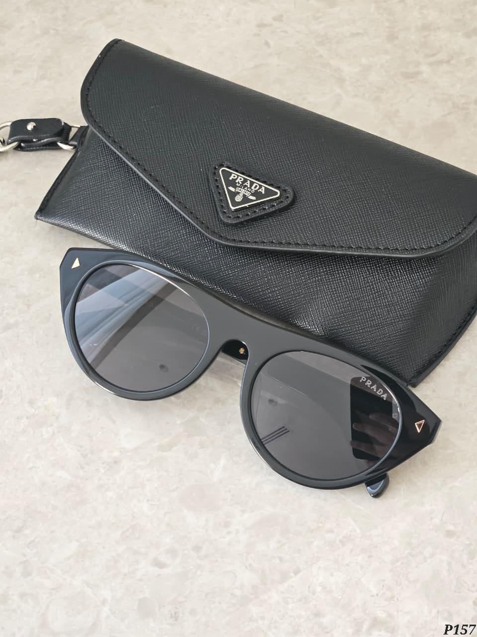 Prada Round Shield Black