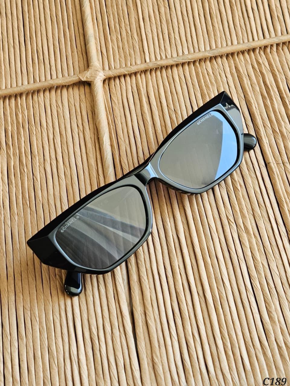 Chanel Silver Half-Rim Shield