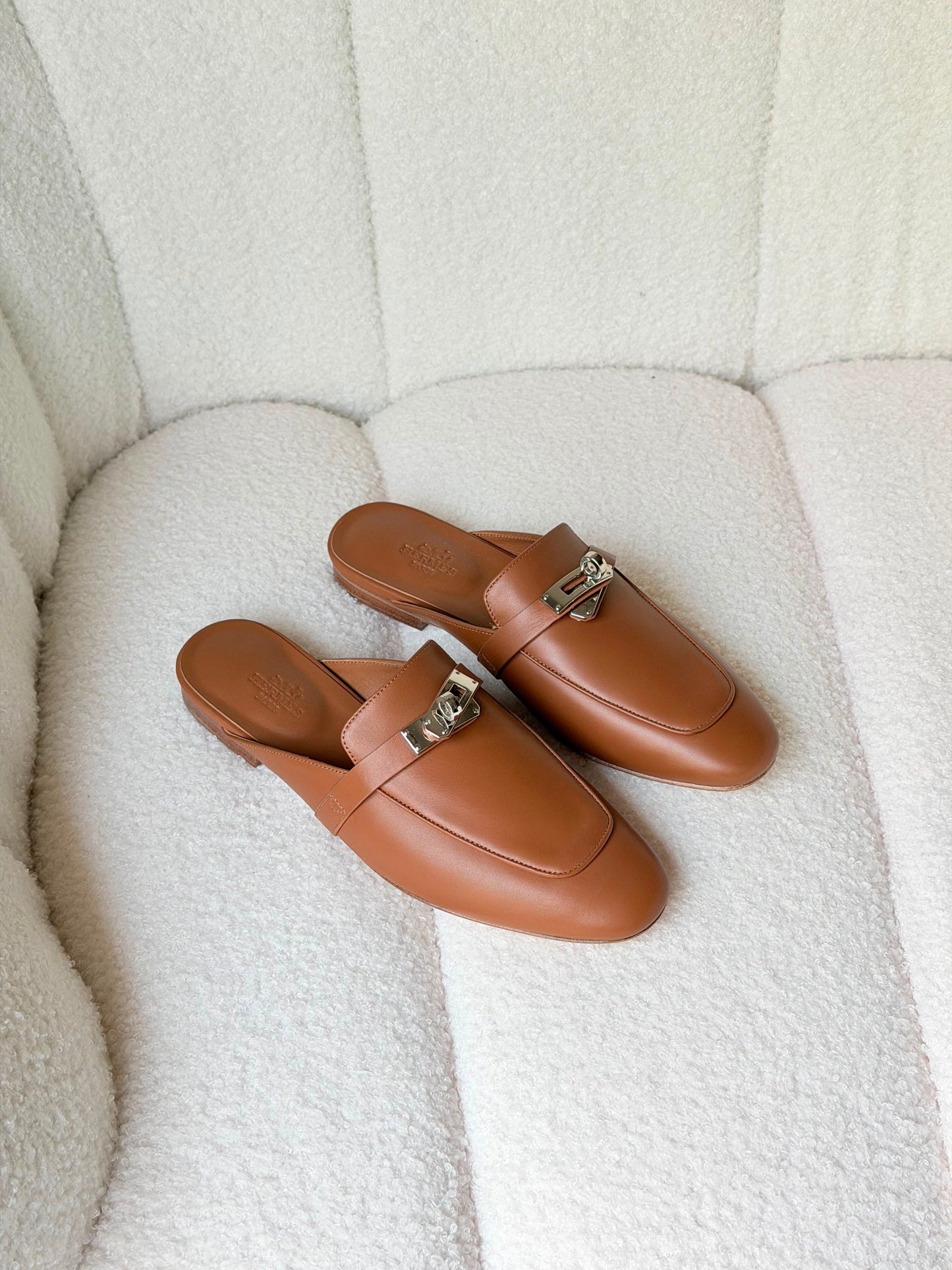 Hermes Sandal Flat Brown