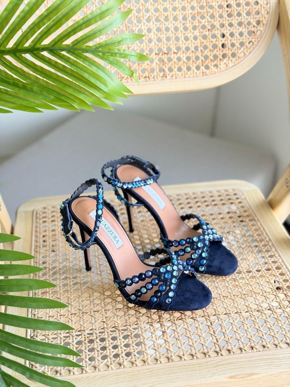 Tequila Sandal in Mettalic Leather