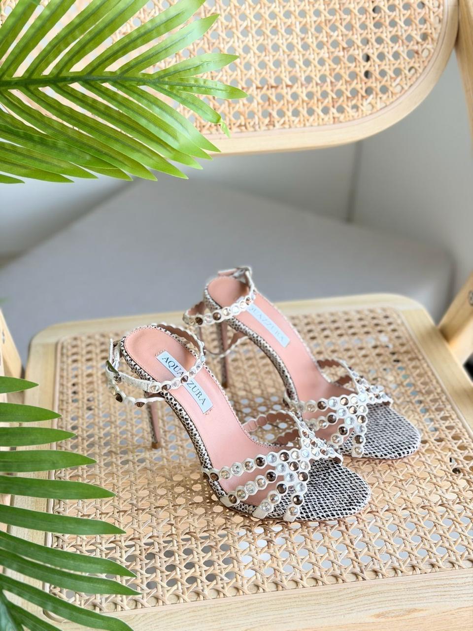 Tequila Sandal in Mettalic Leather