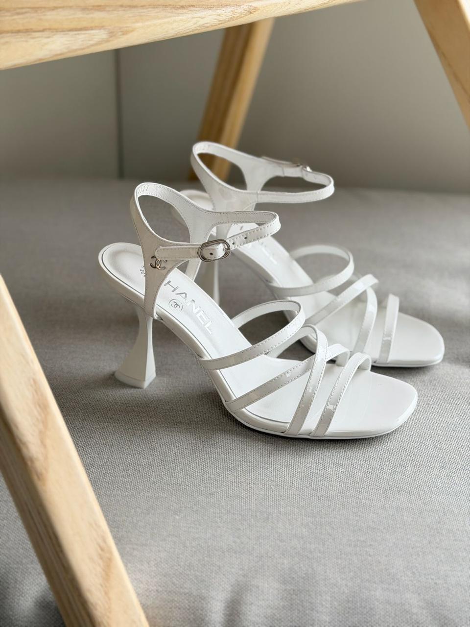 Chanel Heels Slingback White