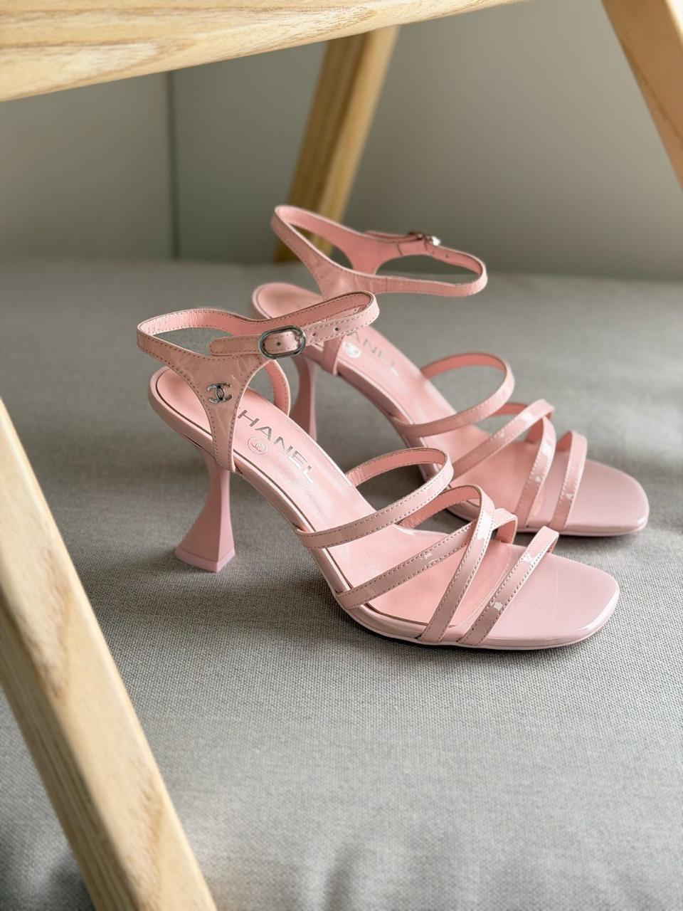 Chanel Heels Sling Back Pink