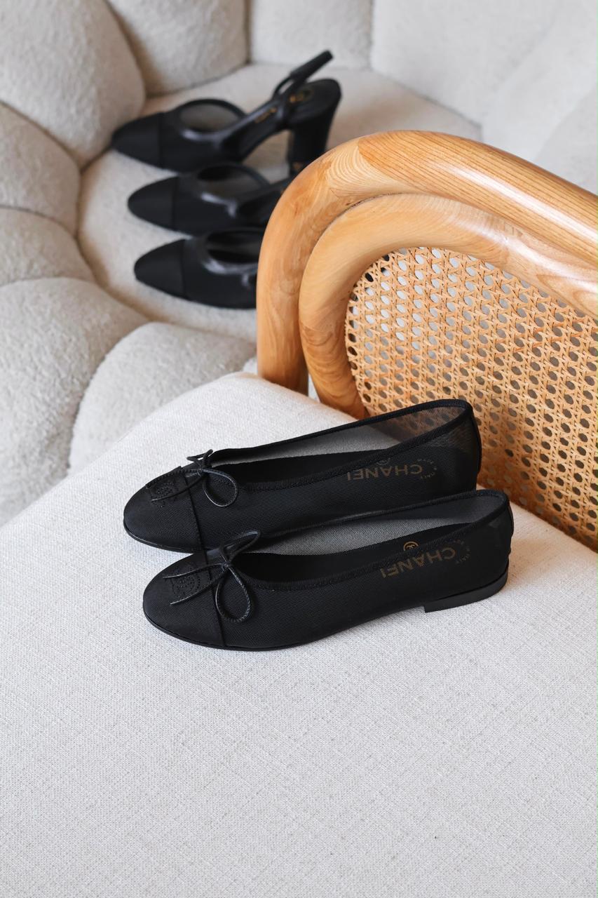 Chanel Ballet Flat Sandal Black
