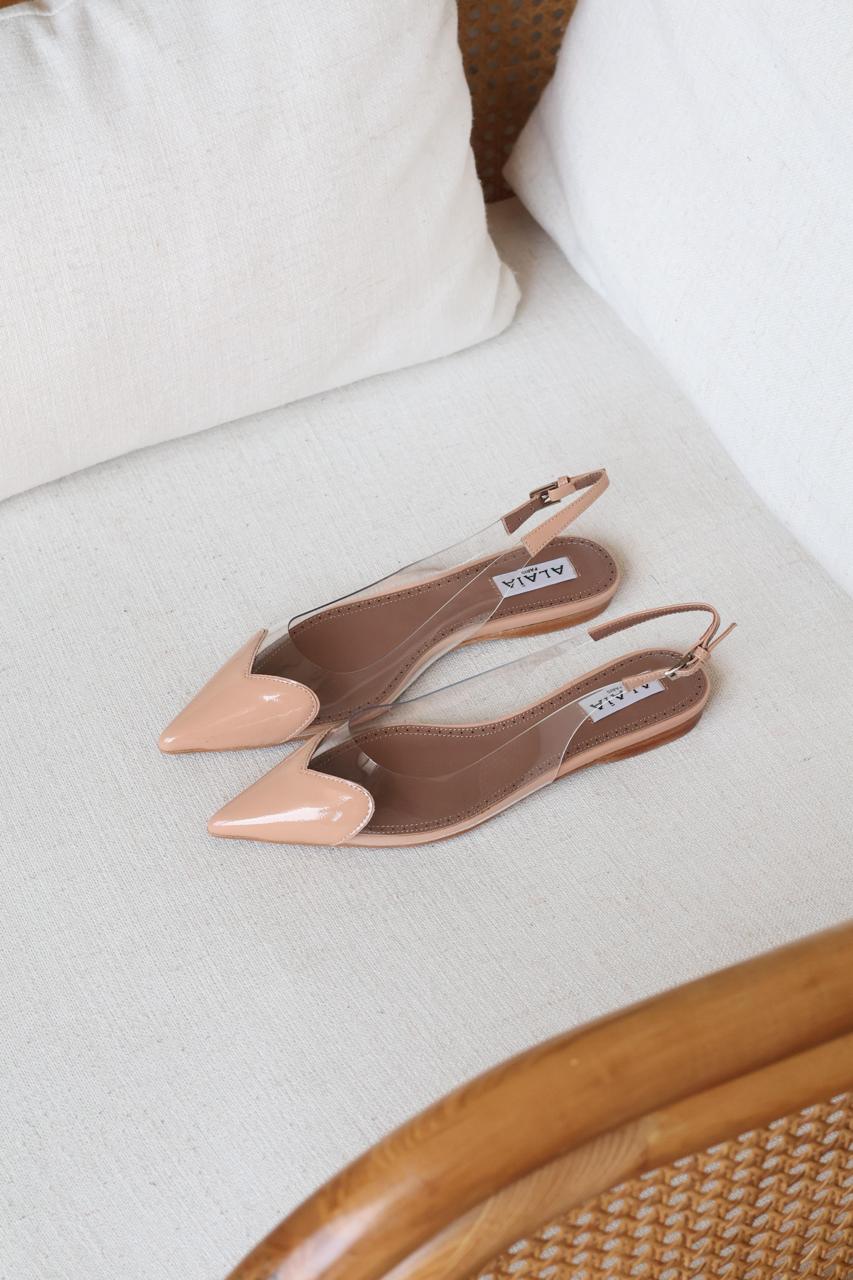 Alaia Slingback Flat Sandal