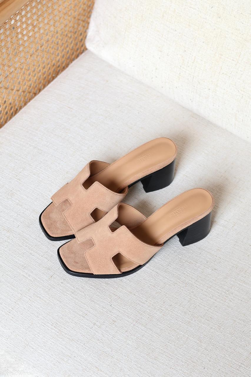 Hermes Heels Suede