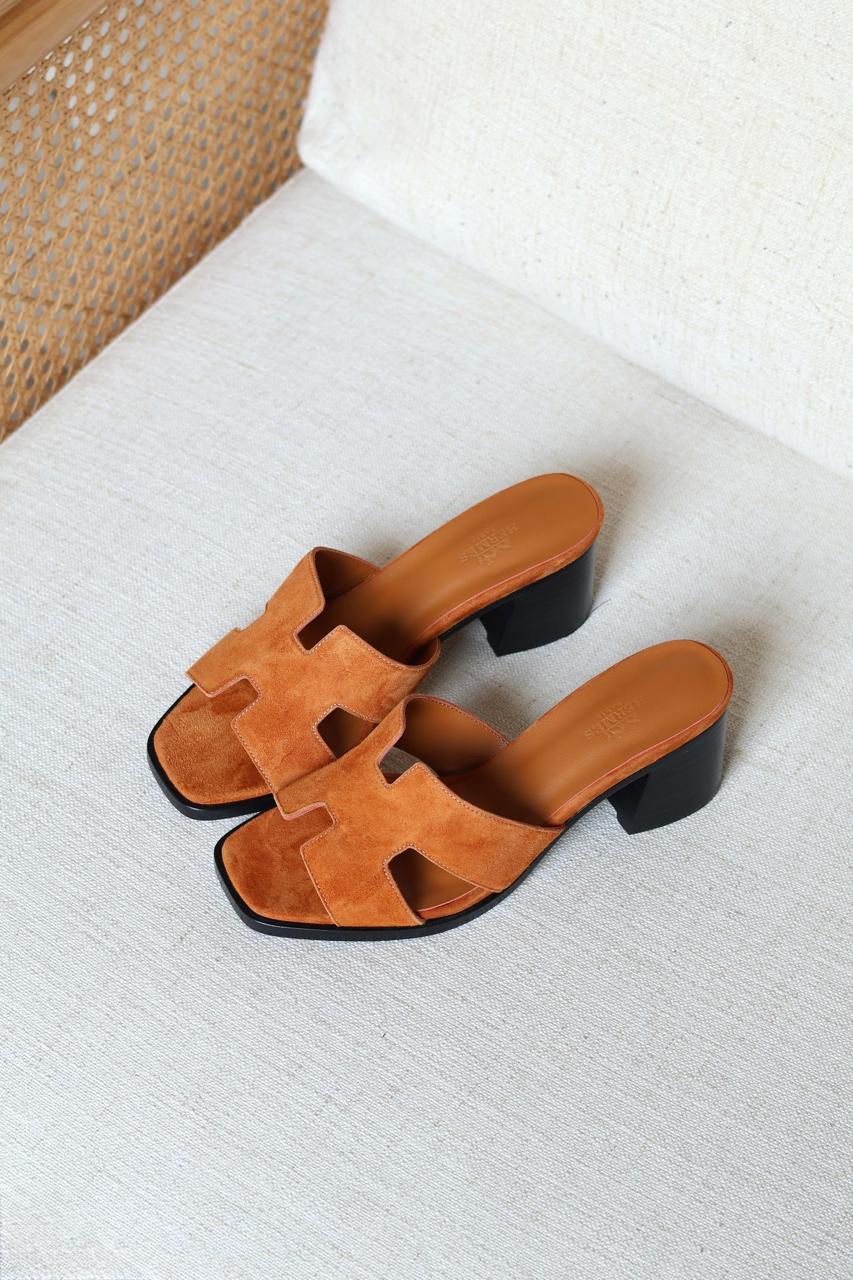 Hermes Heels Suede
