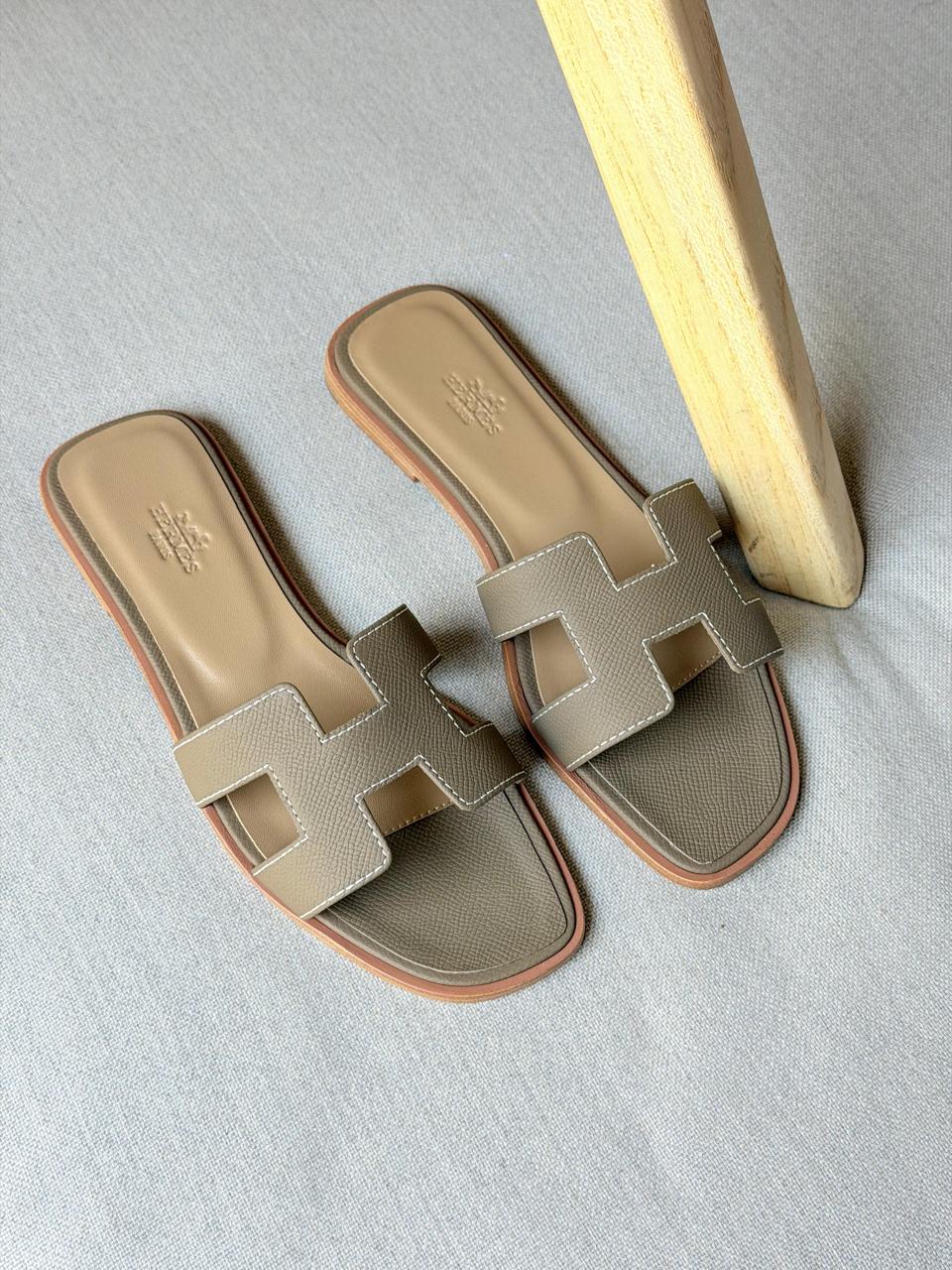 Hermes Oran Sandal Flat