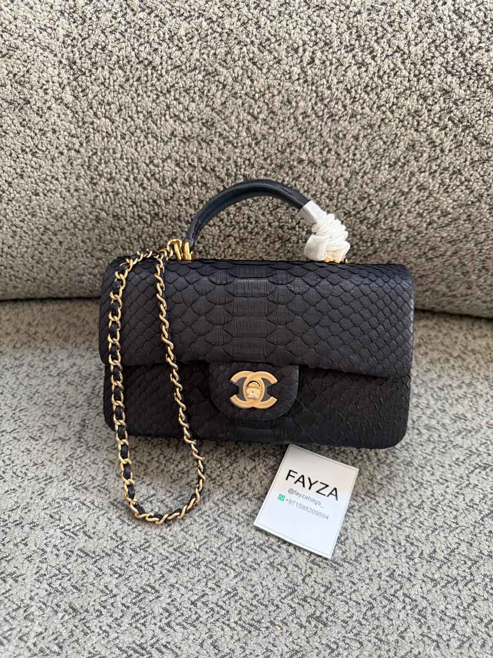 Chanel Snake Skin Handbag