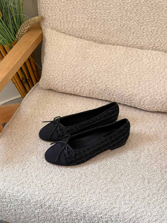 Channel Ballet Flat Sandals