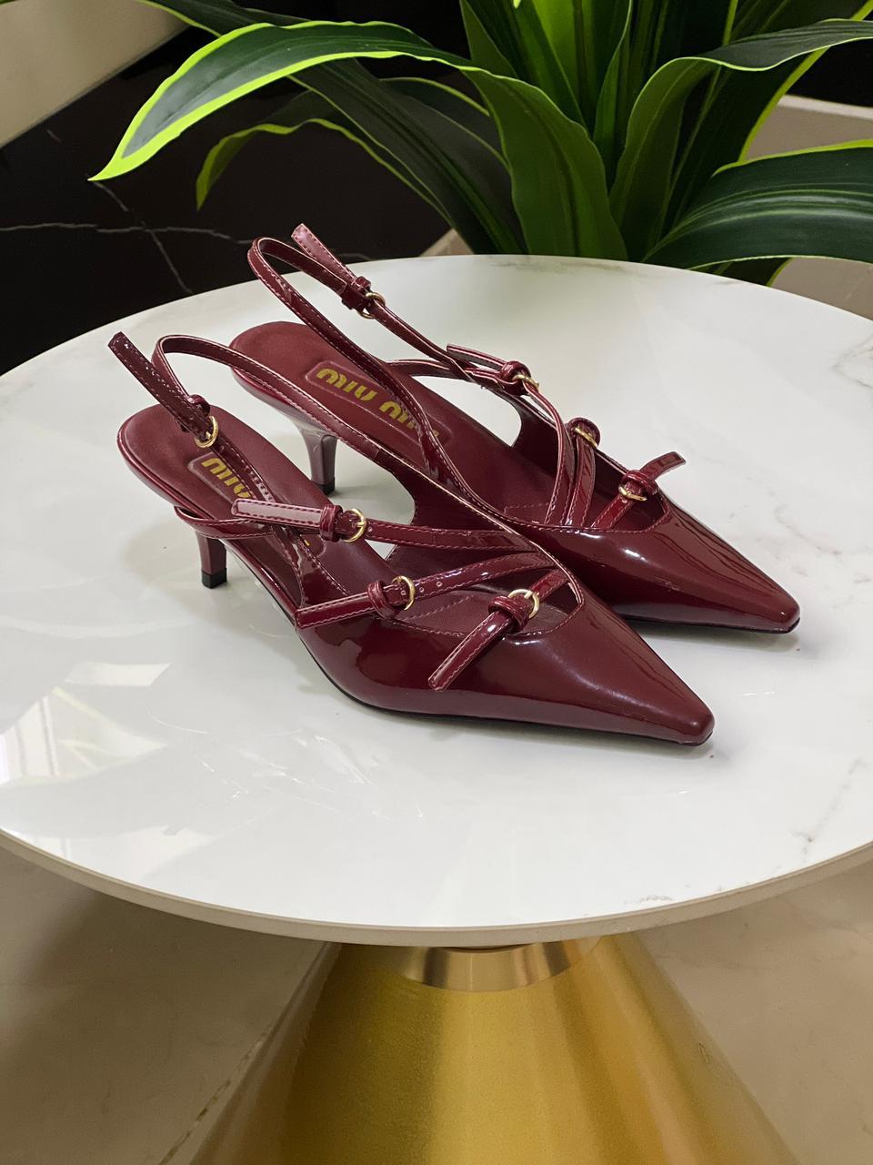 Miu Miu Buckles Slingback Pumps
