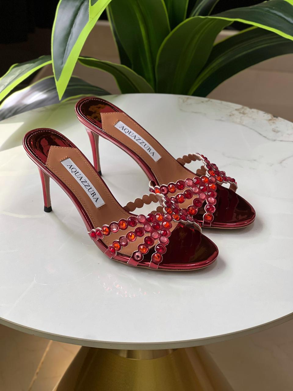 Aquazzura Sandals With Stones
