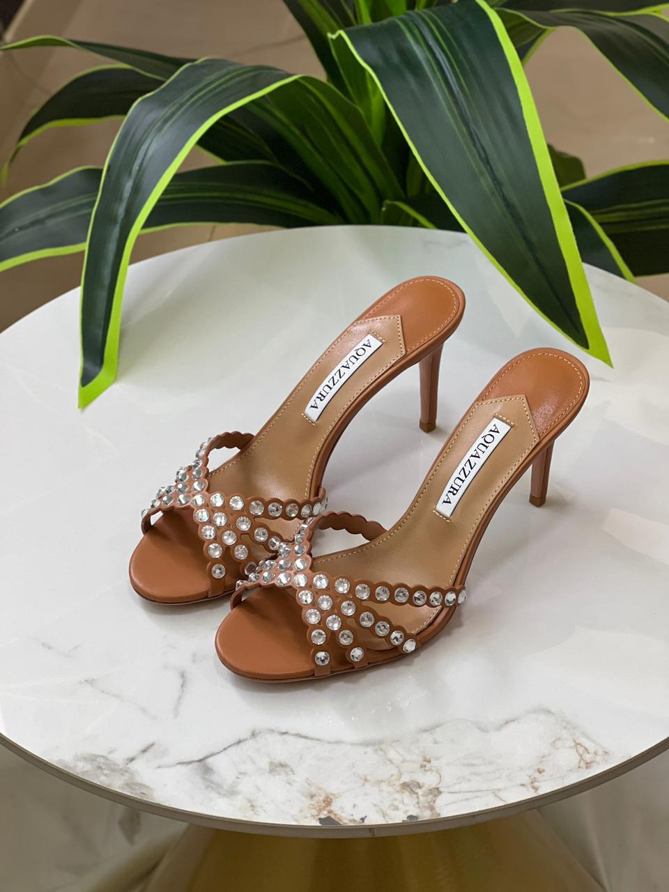 Aquazzura Sandals With Stones