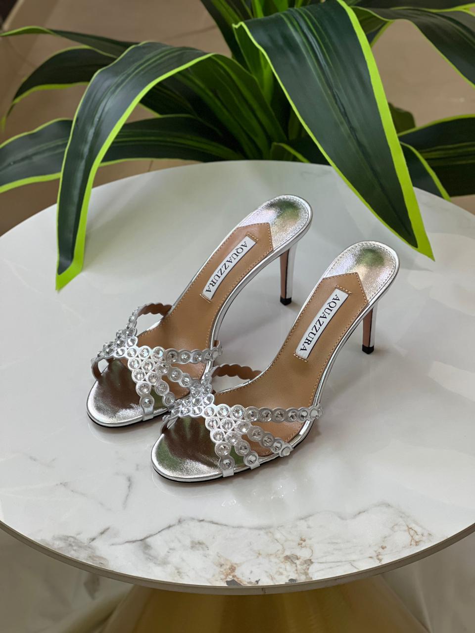 Aquazzura Sandals With Stones
