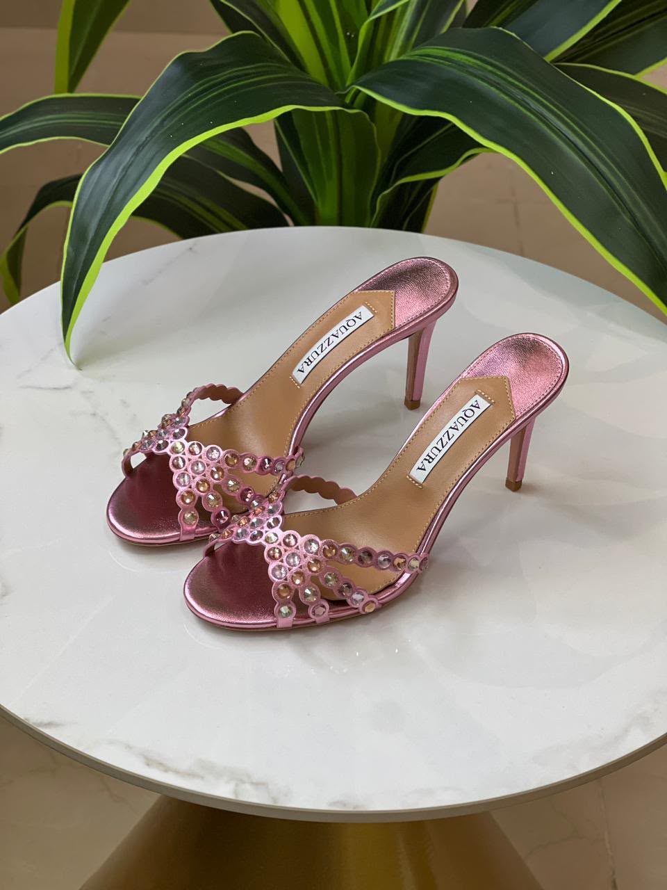 Aquazzura Sandals With Stones