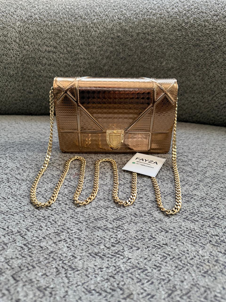 Dior Diorama Cross Body Bag With Chain