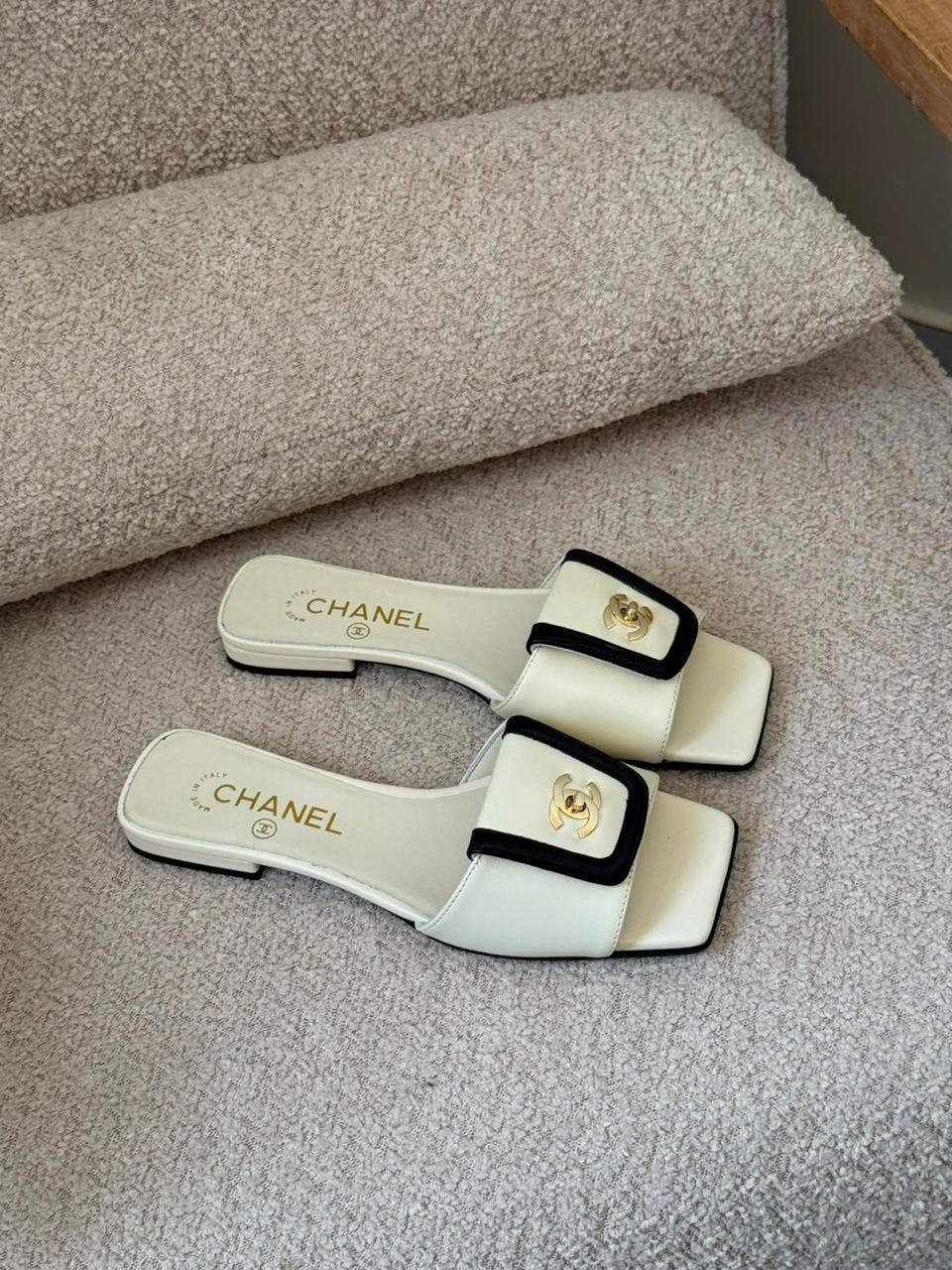 Chanel Flat Turnlock Sandals