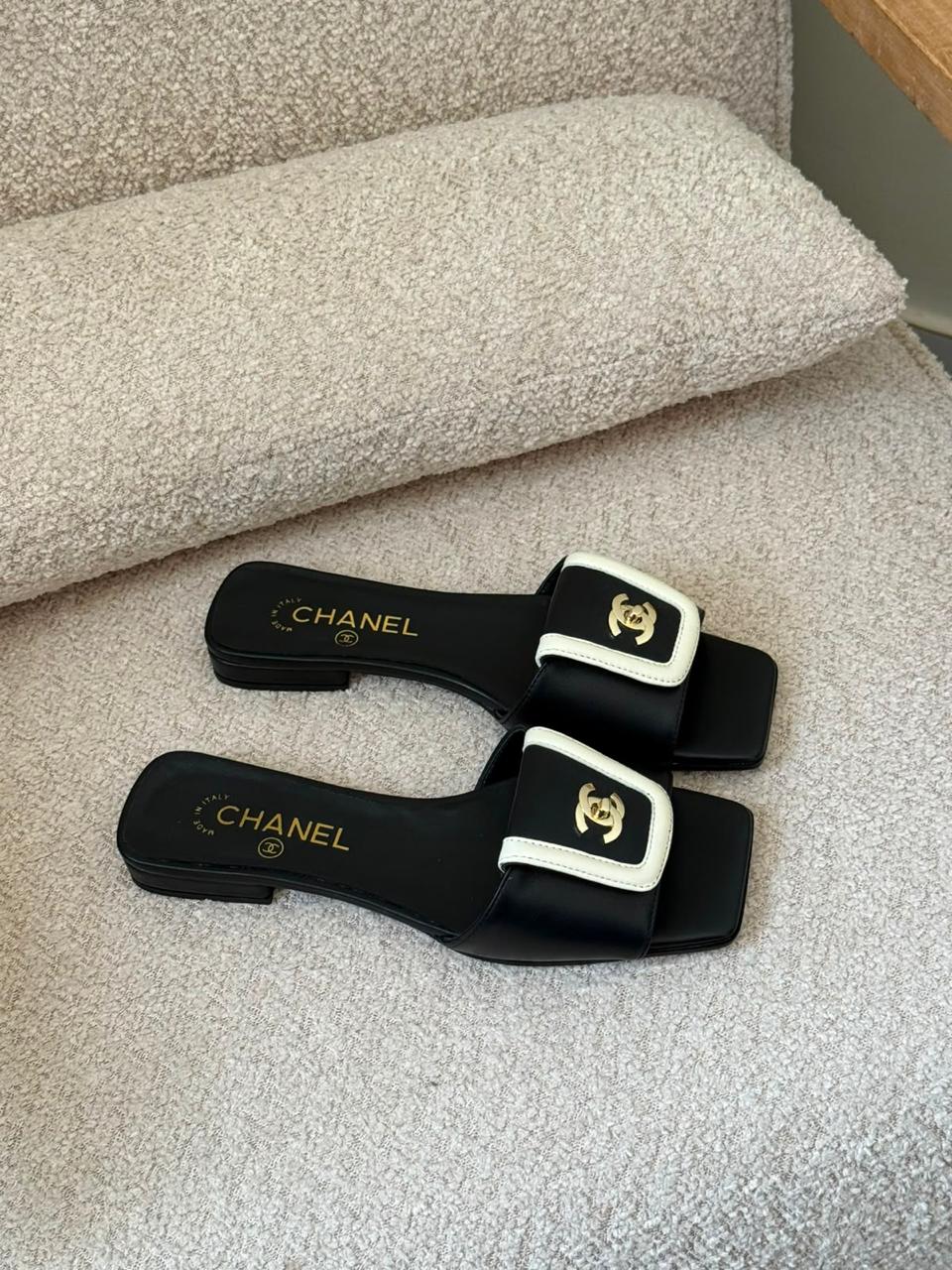 Chanel Flat Turnlock Sandals